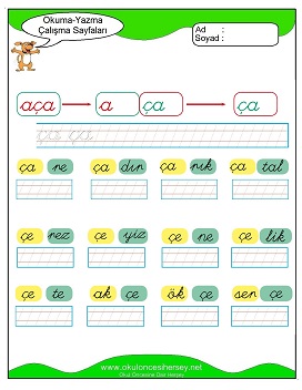 öbüşzç Grubu Çalışma Sayfaları